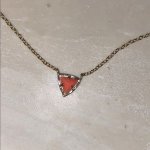kendra scott orange pendant necklace